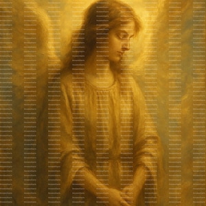 Heavenly Angel Wall Art – AI Generated Digital Print – Mystical Spiritual Poster – Instant Download – Boho Room Decor