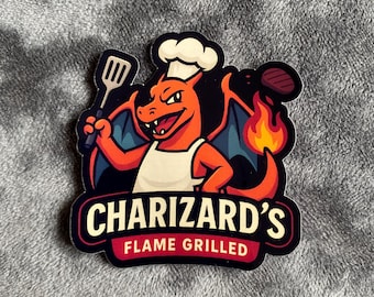 リザードンの炎焼きロゴ、ポケモンステッカー | ポケモンギフト