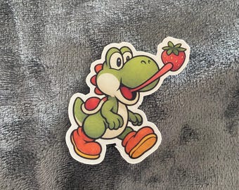 ヨッシーがBダッシャーを運転するマリオカートステッカーカスタム