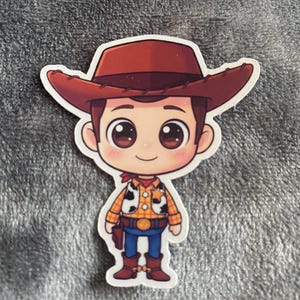 Toy Story Woody Chibi Sticker | Laptop Sticker | Water Bottle Decal | Gift for Toy Story Fans | Kids Room Decor