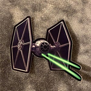 Star Wars TIE Fighter Glossy Sticker: Imperial Fighter