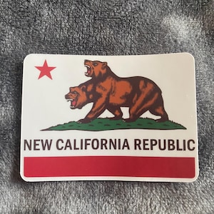 Fallout NCR Flag Sticker: New California Republic Vinyl Sticker