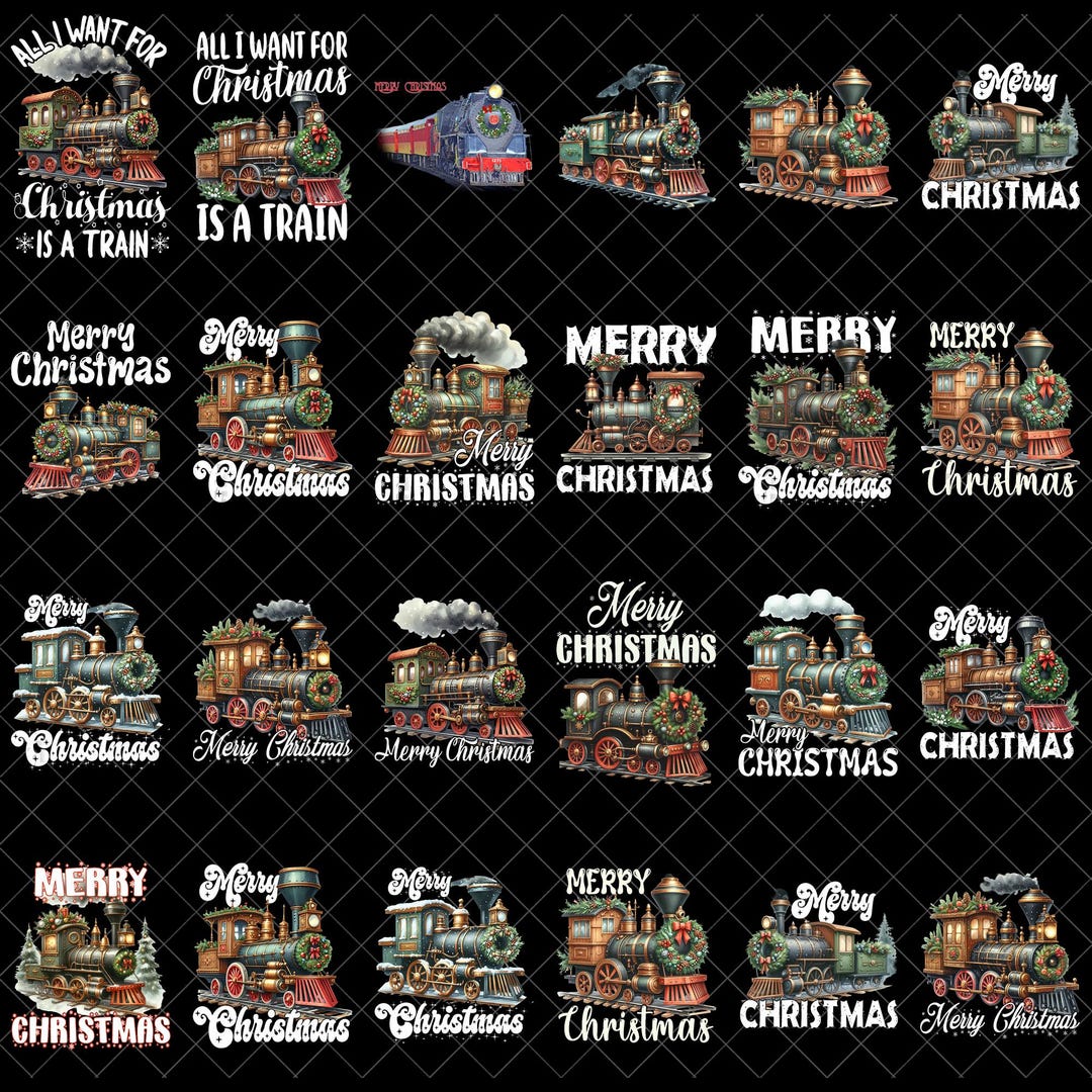Believe North Pole Train Png Bundle: Polar Express, Merry Christmas ...