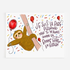 Je suis la pire personne mas tu m'aimes comme ça bonne fête en retard