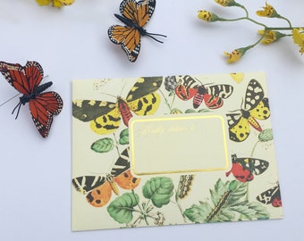 beautiful paper for writing Pen pal monarch butterfly kit writing paper set -Pretty writing paper sheets for fountain pen or typewriter machine - Notepaper/ briefpapier