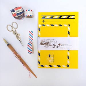 CORREIO AÉREO Par avion vía áerea Lindo kit de papelaria para amantes de correio tradicional, escritores de cartas, amigos de caneta, presente exclusivo para amantes de papel Postcrossers