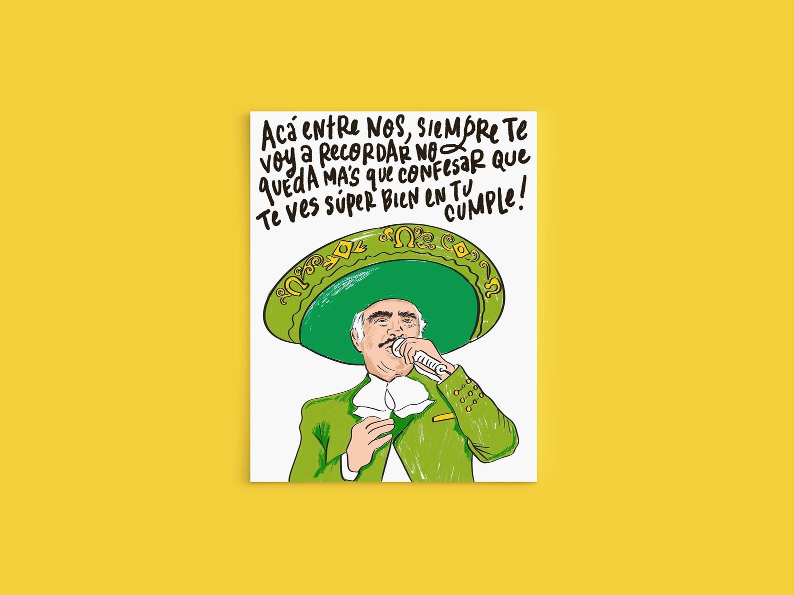 Vicente Fernandez Happy Birthday Happy Father’s Day Card Chente