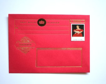 Letter Writing Sheets and envelopes | Snail mail Telegram Writing Kit FREE SHIPPING Birthday Present for Letter writer and snail mail lover