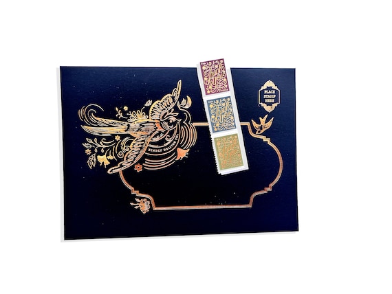 Black Gold Stationary, Telegram, Pen Pal Stationary, Letter Writing Stationary, Retro Writing Paper, Snail Mail Paper, Letter Writing Gift
