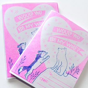 Love Wolf Zine die Mystik der Wolfspaarungsrituale in süßem Zine frag Deine bessere Hälfte, ob Du mein Wolf sein möchtest? perfektes Valentinstagsgeschenk