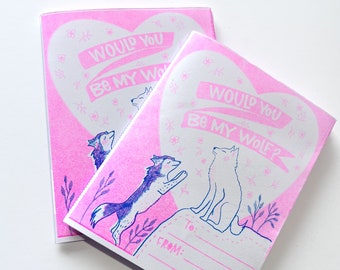 Love Wolf Zine the Mystique of Wolf Mating Rituals in cute zine ask your significant other would you be my wolf? perfect valentines gift