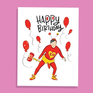 Joyeux anniversaire drôle carte de voeux El chapulín colorado Je t'aime carte mexicain drôle icône anniversaire pour lui ses enfants