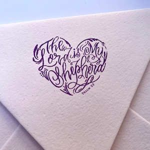 Psalm 23 Bibel Vers Stempel süßes religiöses Geschenk Gebet inspirierend Jesus Schrift Christian perfekt zum Dekorieren von Bibelumschlägen