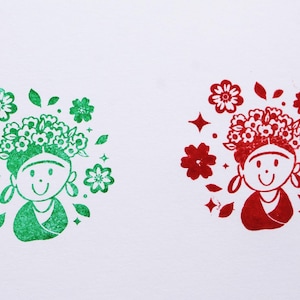 Frida Kahlo kreskówka gumowy stempel ładny bullet journaling scrapbooking koperta tkanina dekoracja pocztowy długopis narzędzie list stempel tkaniny