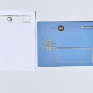Kit de sobres y papel para escribir como los viste en el IG de Jillian Kaye Sobres telegrama en color negro, blanco, para cartas