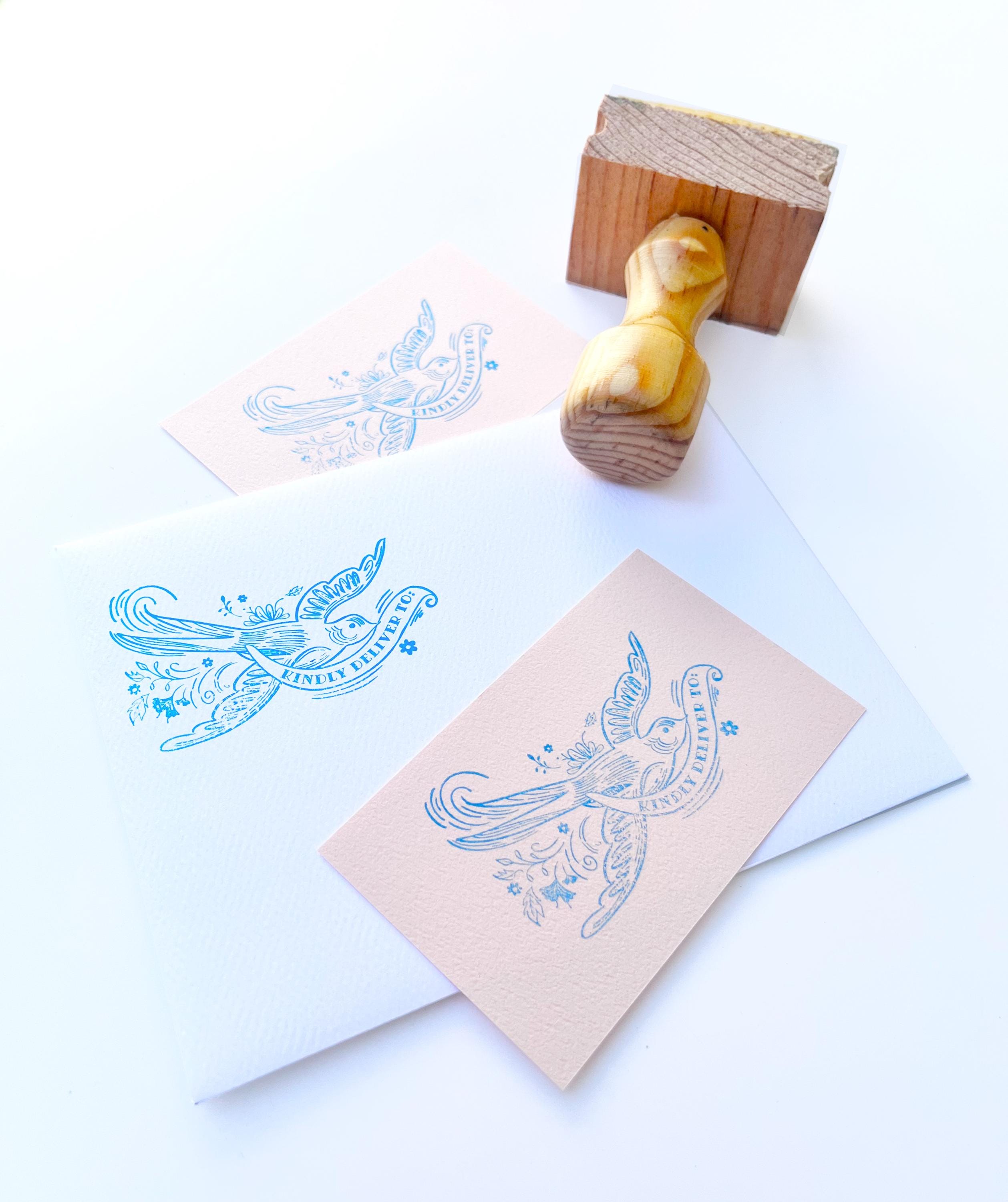 Kindly Deliver Rubber Stamp Beautiful Dove Wedding Gift Bullet Journal ...