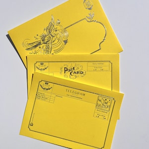 Juego de papel para escribir A7, diseño artístico de postales con telegramas de Dove, juego de escritura de cartas, juego de papelería, papel para escribir cartas de 5 x 7 en lindos artículos de papelería vintage