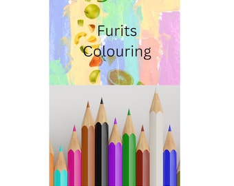 Fruitkleurboek: leuke zomeractiviteit (downloadbare pdf-pagina's)