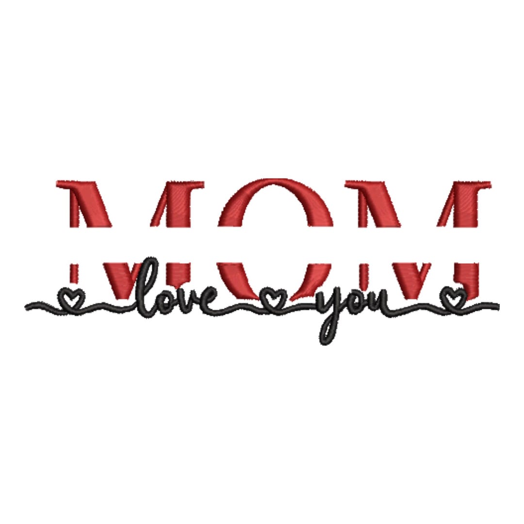 Mom Embroidery Pattern | Digital Download for Shirts, Bags, Hoop Art - Etsy