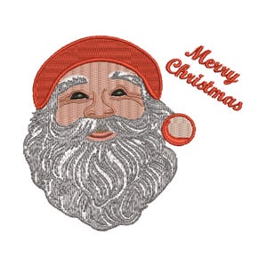 Borduurontwerp kerstman, Merry Christmas-machine, Instant download, machinepatroon