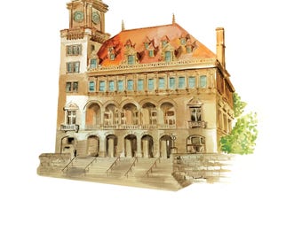 Wedding Venue Illustration