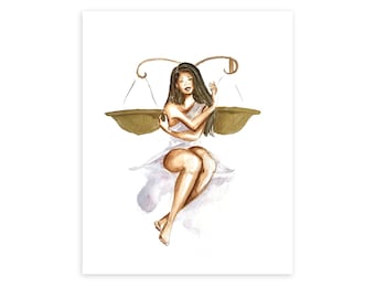 Ilustracja znaku zodiaku Wagi