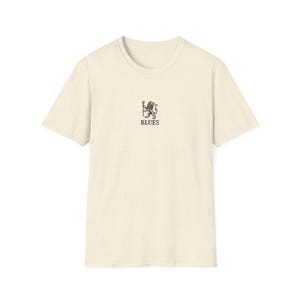 Retro Chelsea Shirt - Unofficial Fan Inspired Hand-Drawn CFC Lion Crest - Vintage Football Tee - Gift for Blues Fans - Unisex Present image 9