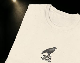 Retro Crystal Palace Football Shirt - Unofficial Fan Inspired Vintage CPFC Tee for Eagles Fans - Classic Eagle Mascot T-Shirt - Unisex