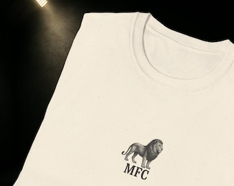 Maglia da calcio retrò del Millwall - Maglietta vintage MFC per i tifosi dei Lions - Maglietta classica con la mascotte del leone - Regalo unisex per i tifosi - Regalo ideale