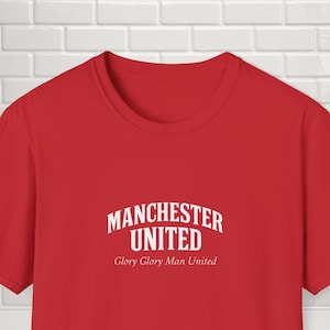 Manchester United T-Shirt - Red Glory Glory Man United Fan Tee - Bold Football Gift / Present for Supporters of Manchester United FC
