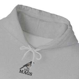 Retro Newcastle United Hoodie- Unofficial Fan Inspired Hand-Drawn NUFC Magpie Logo - Vintage Football Hoodie- Gift for Magpies Fans - Unisex image 2