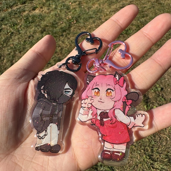 Mystreet Aphmau Acrylic Glitter Key Chain 2.5"