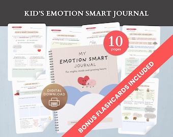 Kids Feelings Journal, Daily Journal, Emotional Intelligence Journal for Children, Digital Kids Journal, Kids Coping Skills, Anger Coping