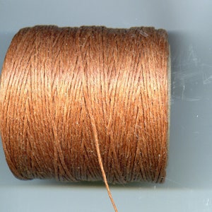 ゴールドブラウンワックスコードスレッド 5ヤード