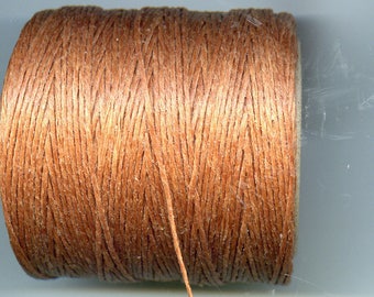 Goldbrown  Waxed Cord Thread 5 yards