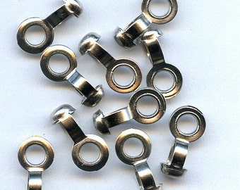 10 Silver Ball Chain Connectors