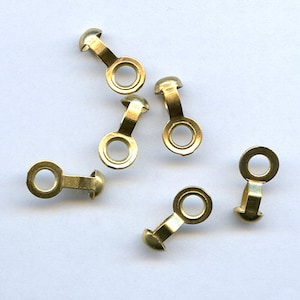 10 Brass Ball Chain Connectors