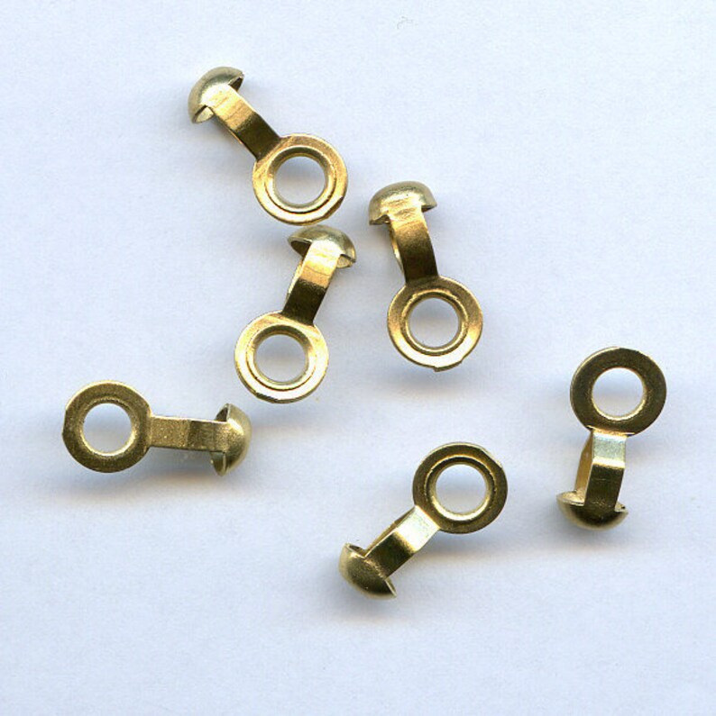 25 Brass Ball Chain Connectors Etsy