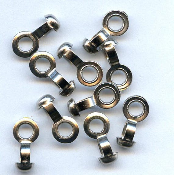 5 Silver Ball Chain Connectors 