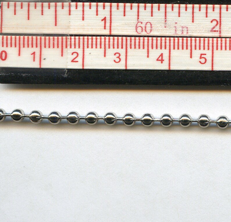 Ball Chain Steel 4 Feet Size 3.2mm Etsy