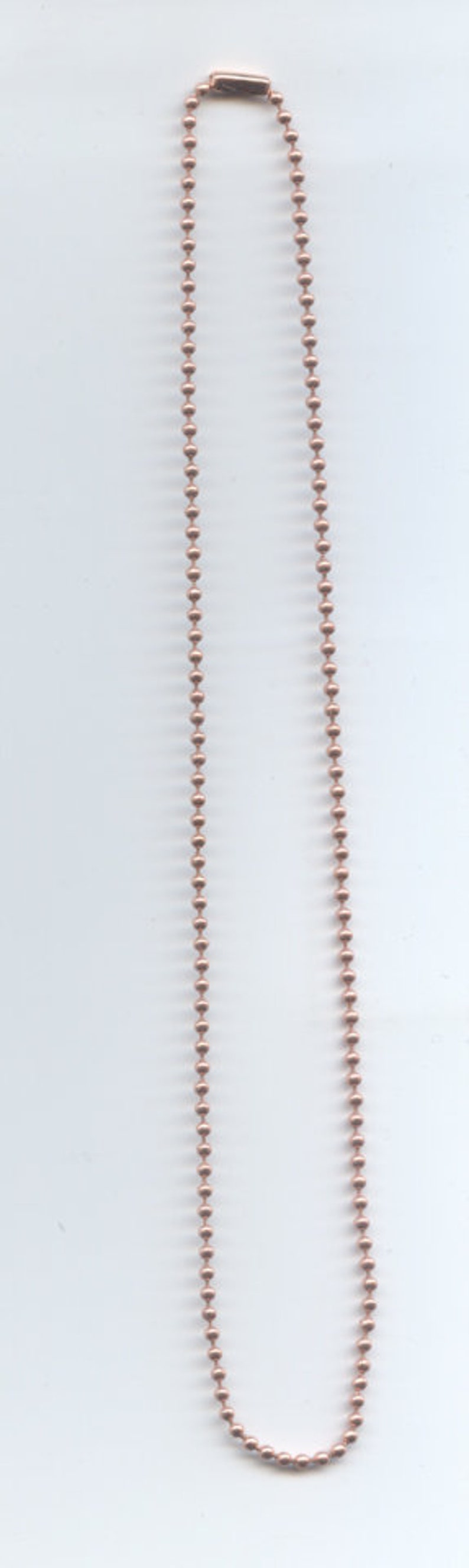 18 Inch Copper Ball Chain Necklace Etsy