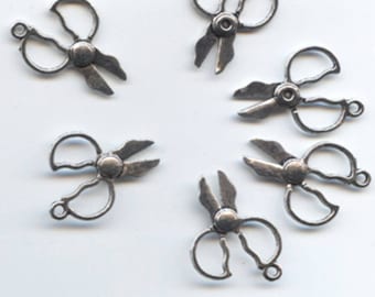 Utility Scissors, Garden Shears silver charms  Quantity of 6