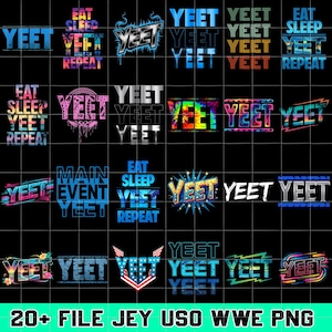 20+ Design Jey Uso wwe PNG Bundle, Jey Uso Yeet Png, WWE Jey Uso WrestleMania Collage Digital Design, Digital Download Wrestling Fan Art