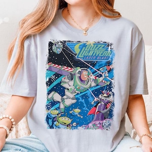 Comfort Colors Toy Story PNG, Disney Characters Printable, Laser Blaster Shirt Design, Funny Pixar Digital Art for Shirt Making