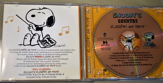 Snoopy S Country Classiks On Toys Cd 1994 Pe Vg Etsy