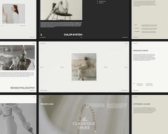 Minimal Brand Guidelines Template: 32 Editable Slides for Canva & InDesign