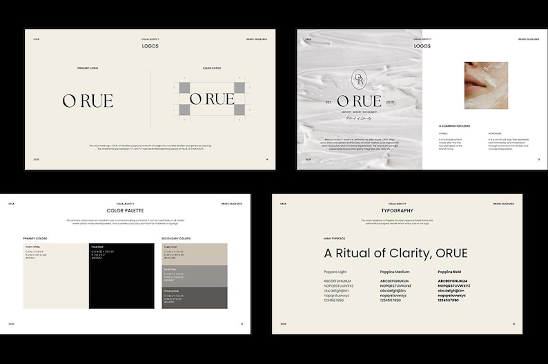 Canva Brand Guidelines Template: Minimalist Brand Book, Editable Style ...