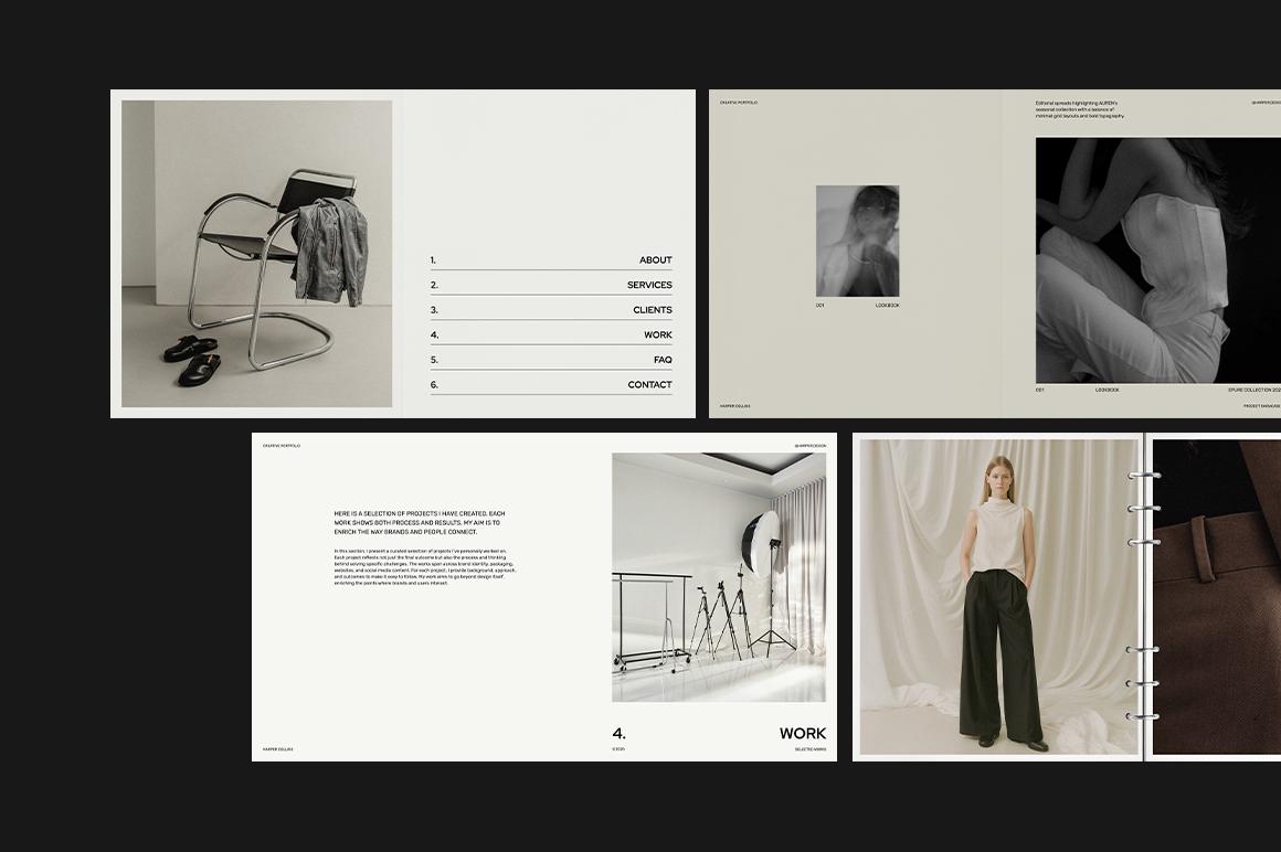 Minimalist Portfolio Template: 28 Editable Slides for Canva & Indesign ...