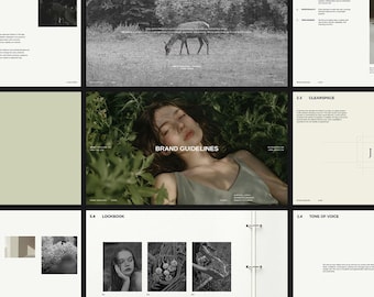 Editorial Brand Guidelines Template: 32 Editable Slides for Canva & InDesign