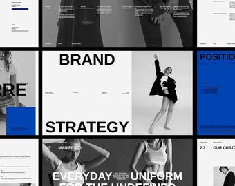 Modern Brand Strategy Template: Bold Black and White Branding Kit for Canva